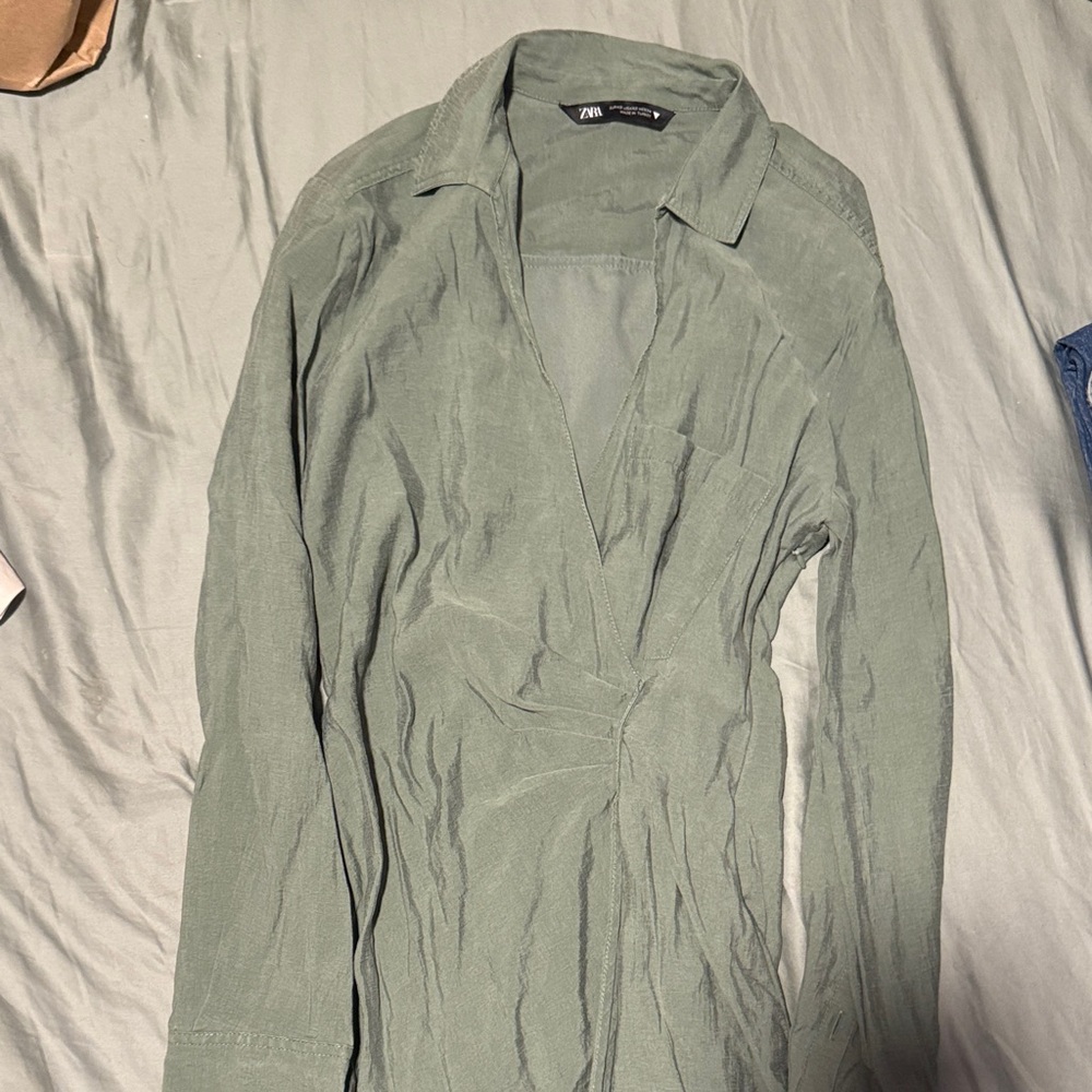 Zara Sage Green Dress